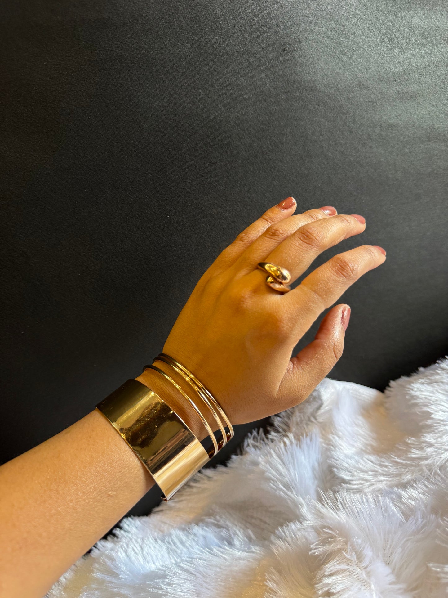 CRATER GOLD CUFF BRACELET