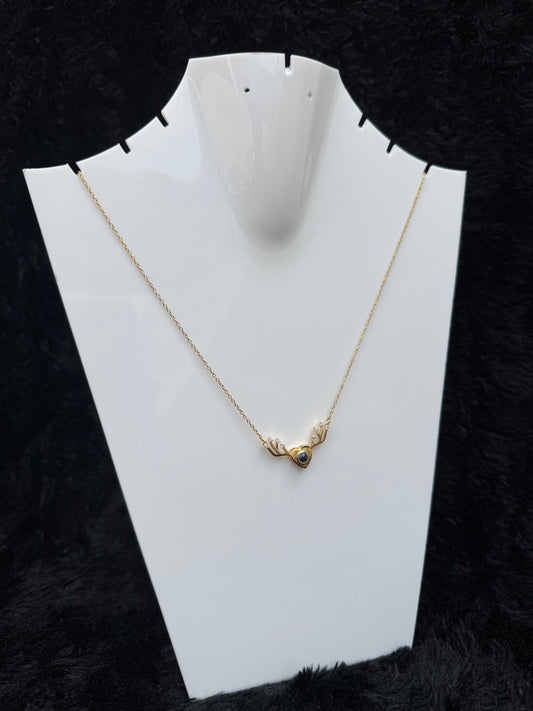Reindeer heart pendant